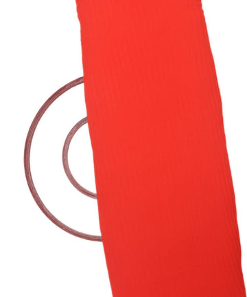 orange colour plain pleated georgette fabric